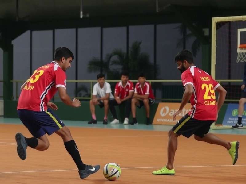 Ahmedabad Handball Invincibles gameplay showing intense handball match action